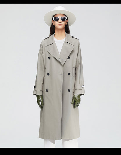 Elegant Fall Women Windbreak Long Overcoats