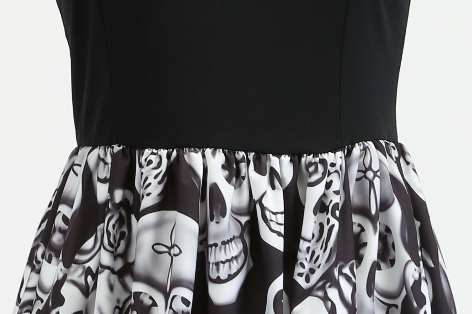 Happy Halloween Long Sleeves Round Neck Vintage Dresses-STYLEGOING