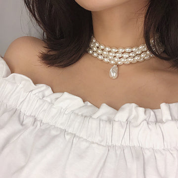Personality String Beads Necklace for Women