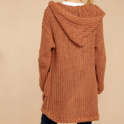 Women Casual Knitting Cardigan Sweaters-STYLEGOING