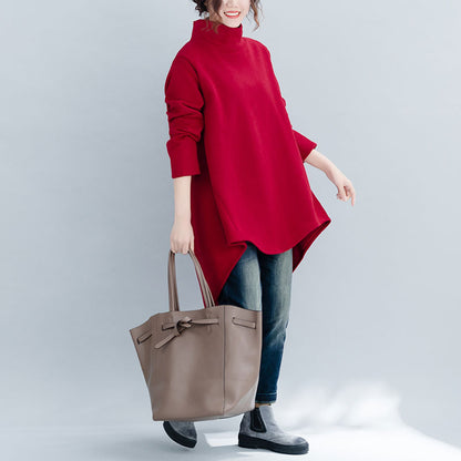 Casual Turtleneck Women Plus Sizes Hoodies