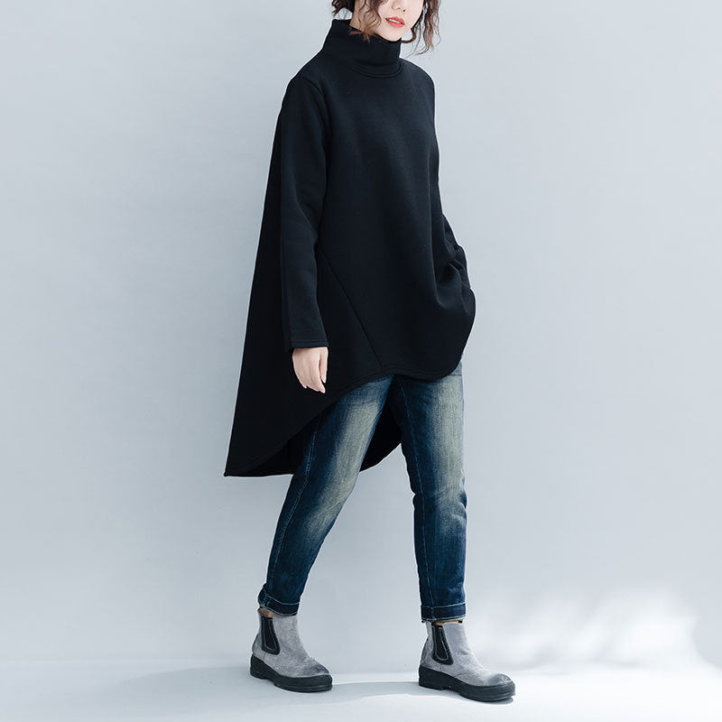 Casual Turtleneck Women Plus Sizes Hoodies