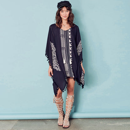 Boho Tassels Summer Holiday Bikini Cover Up Dresses