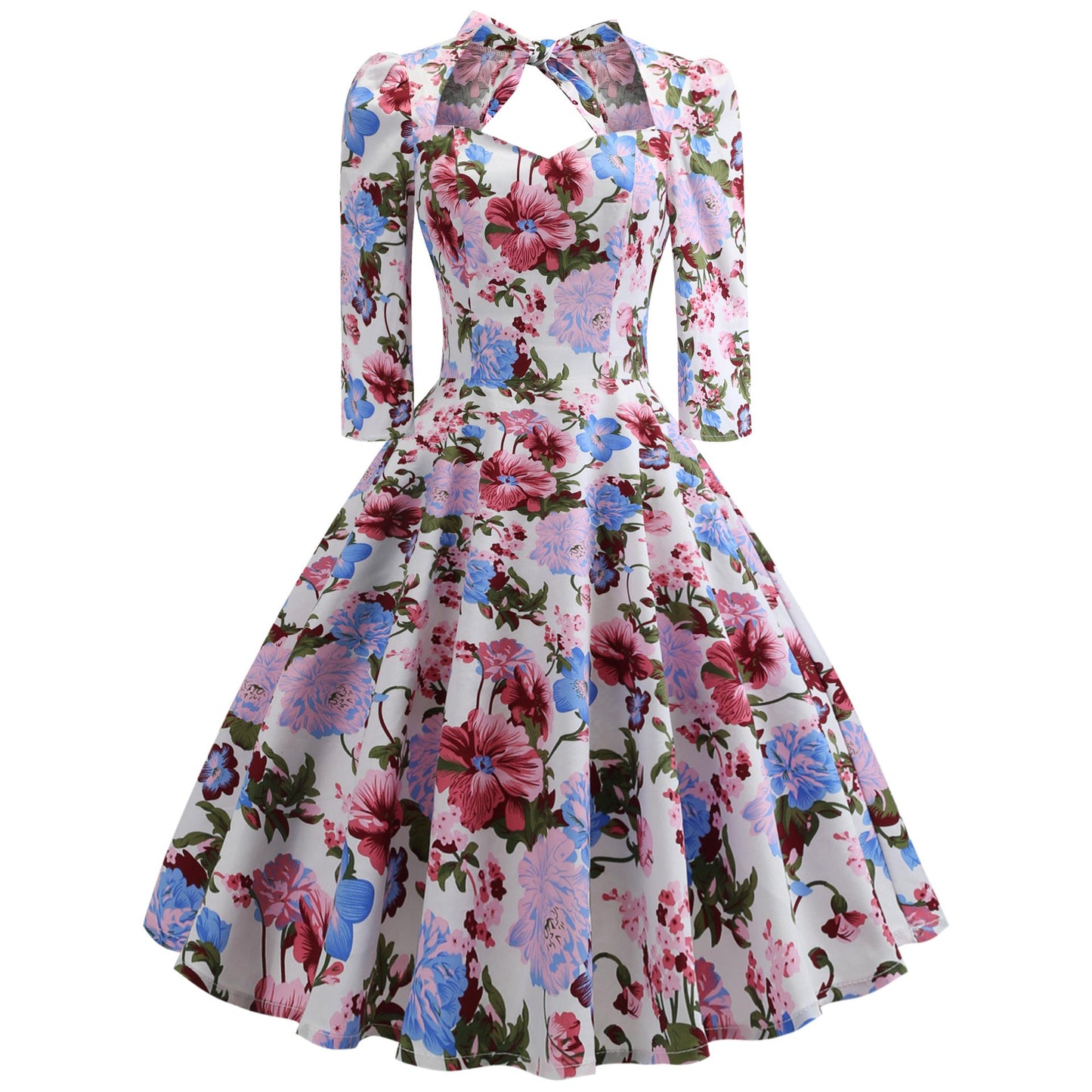 Vintage Bowknot Slim Waist Ball Dresses-STYLEGOING
