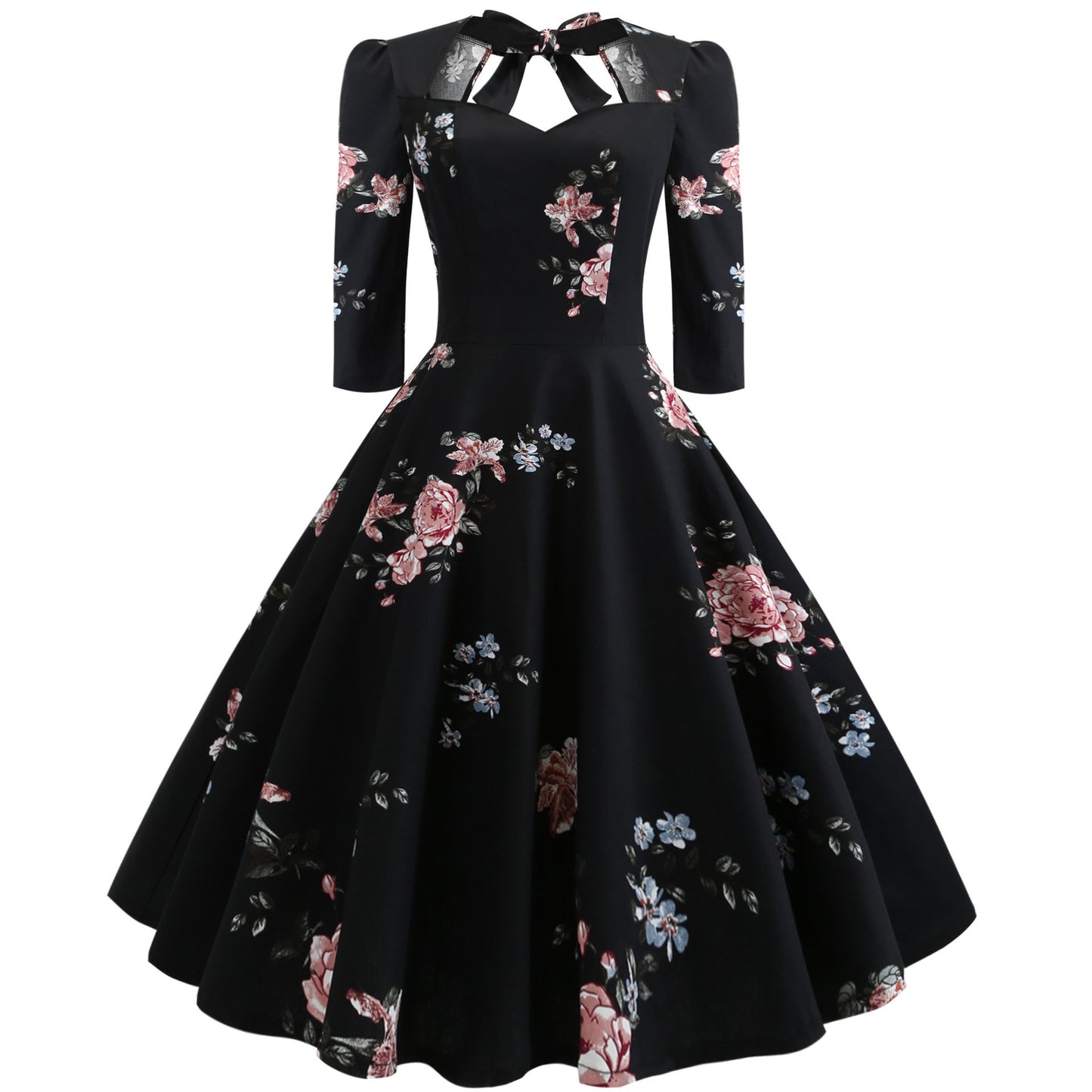 Vintage Bowknot Slim Waist Ball Dresses-STYLEGOING