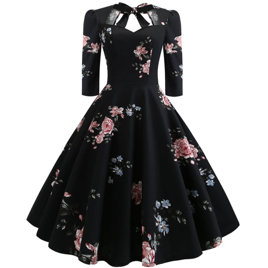 Vintage Bowknot Slim Waist Ball Dresses-STYLEGOING