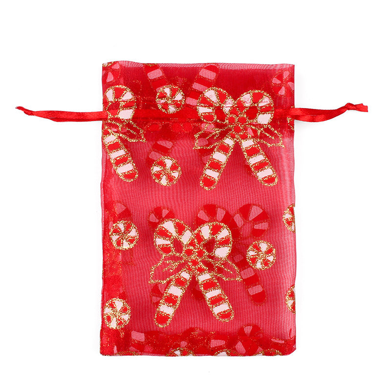 Merry Christmas Snowflake Elk Design Stroage Bags 50pcs/Set
