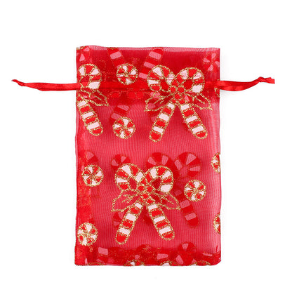 Merry Christmas Snowflake Elk Design Stroage Bags 50pcs/Set