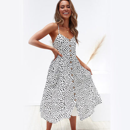 Leisure Summer Pocket Daily Dresses for Women