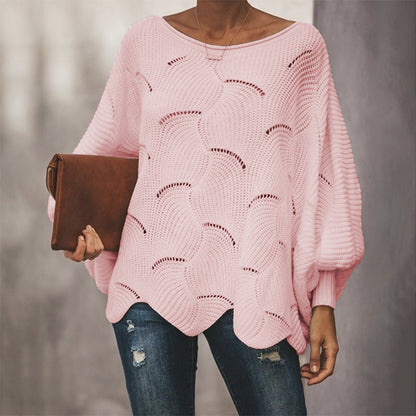 Leisure One Shoulder Plus Sizes Women Knitted Sweaters