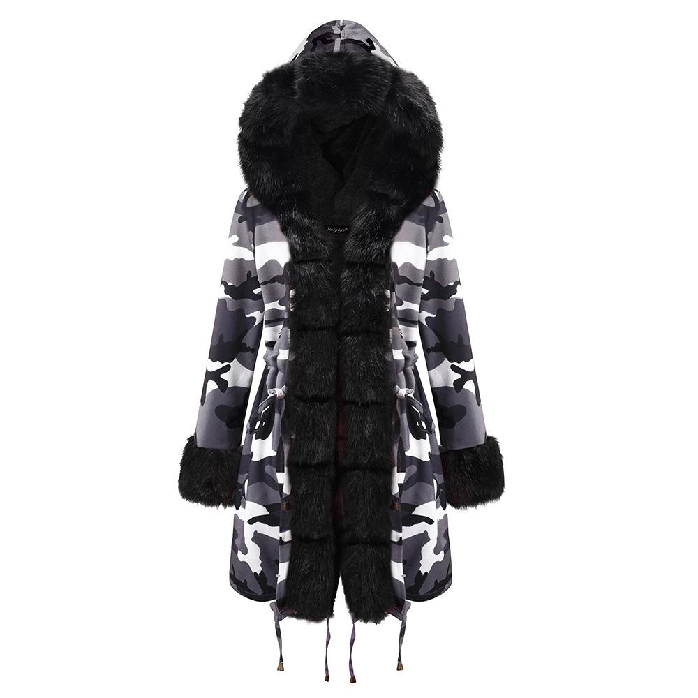 Women Fleece Lined Warm Winter Long Overcoat-STYLEGOING