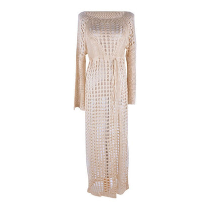 Sexy Knitted Crochet Summer Holiday Bikini Cover Up Dresses