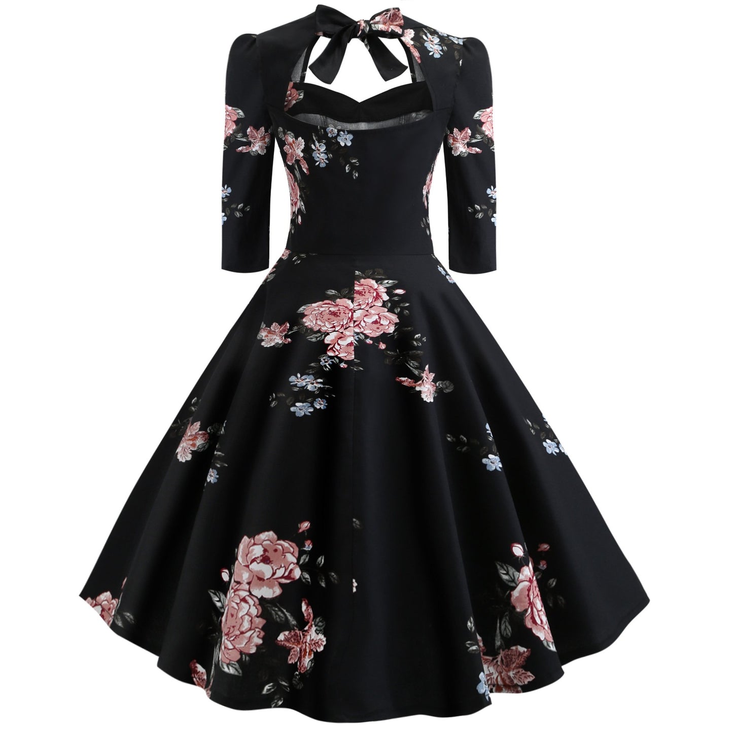 Vintage Bowknot Slim Waist Ball Dresses-STYLEGOING