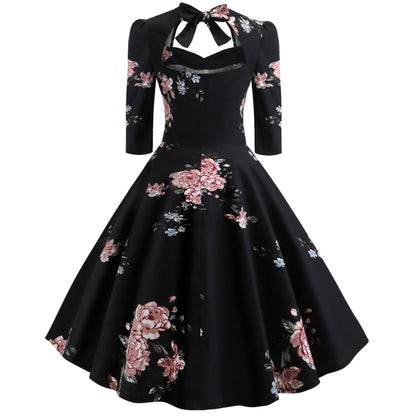 Vintage Bowknot Slim Waist Ball Dresses-STYLEGOING