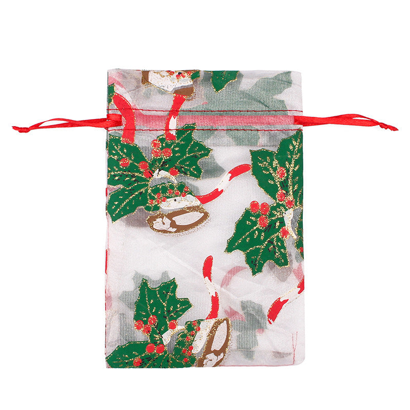 Merry Christmas Snowflake Elk Design Stroage Bags 50pcs/Set