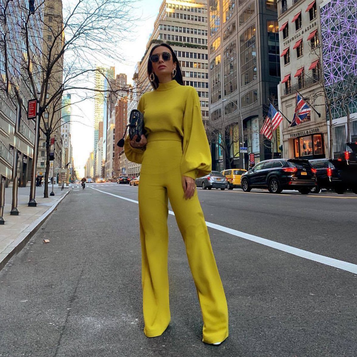 Women High Neck Backless Leisure Fall Jumsuits-STYLEGOING