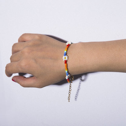 Handmade Colorful Beads String Daisy Design Necklaces for Women