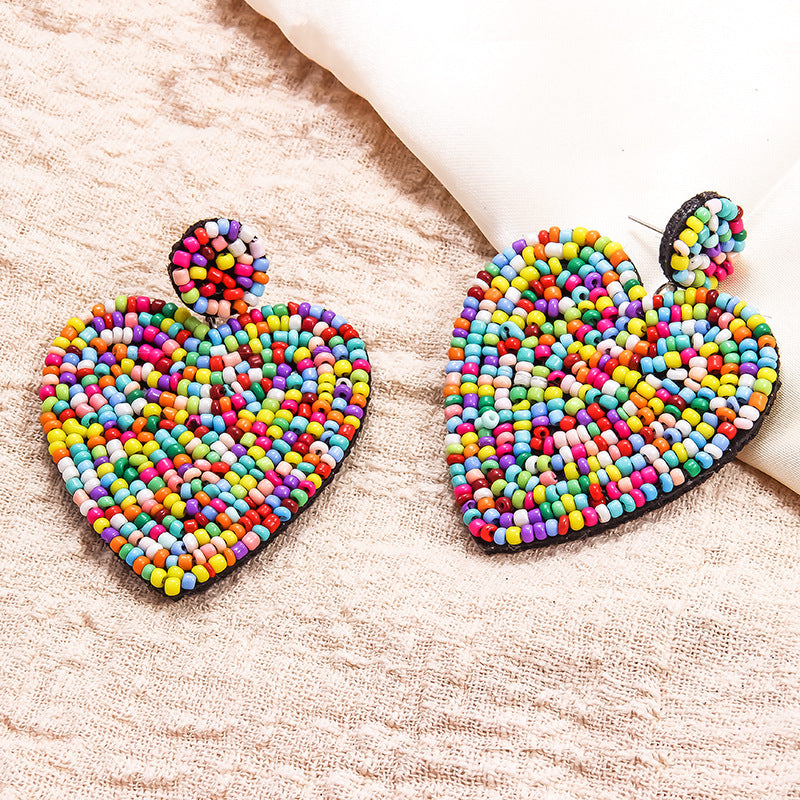 Ethic Bohemian Sweetheart Handmade Earrings