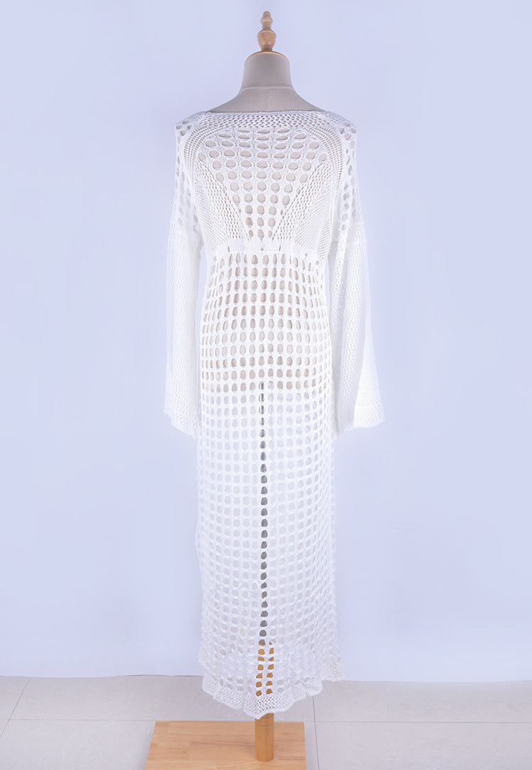 Sexy Knitted Crochet Summer Holiday Bikini Cover Up Dresses