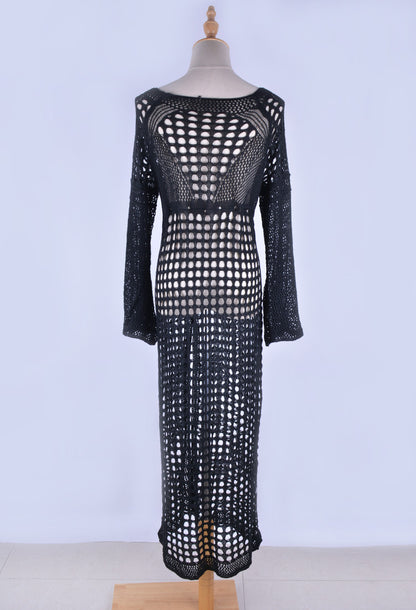 Sexy Knitted Crochet Summer Holiday Bikini Cover Up Dresses