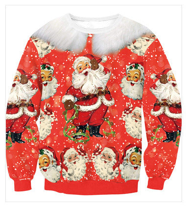 Merry Christmas 3D Print Pullover Hooides