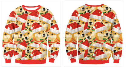 Merry Christmas 3D Print Pullover Hooides