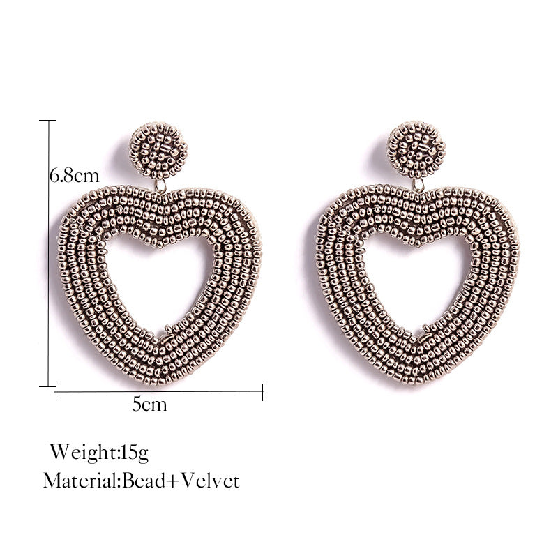 Ethic Bohemian Sweetheart Handmade Earrings