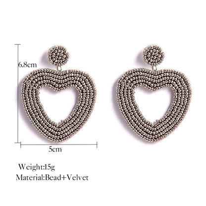 Ethic Bohemian Sweetheart Handmade Earrings