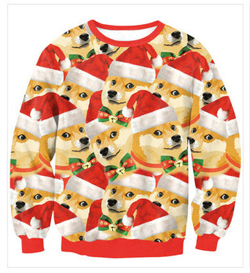 Merry Christmas 3D Print Pullover Hooides