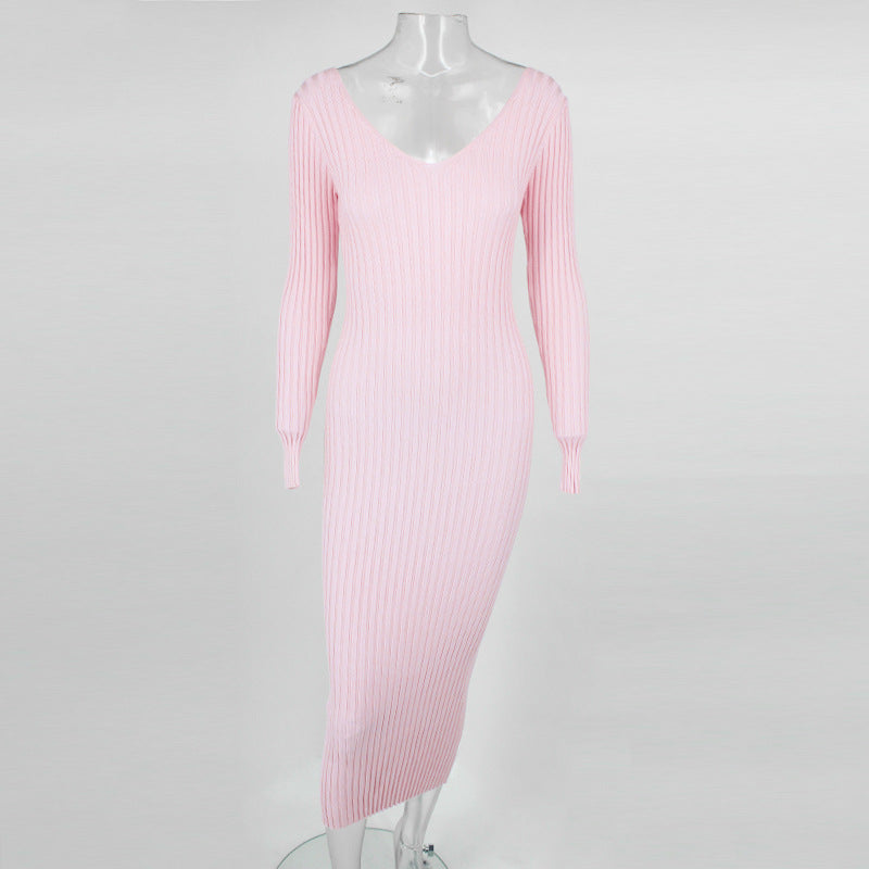 Sexy Off The Shoulder Knitting Dresses for Women