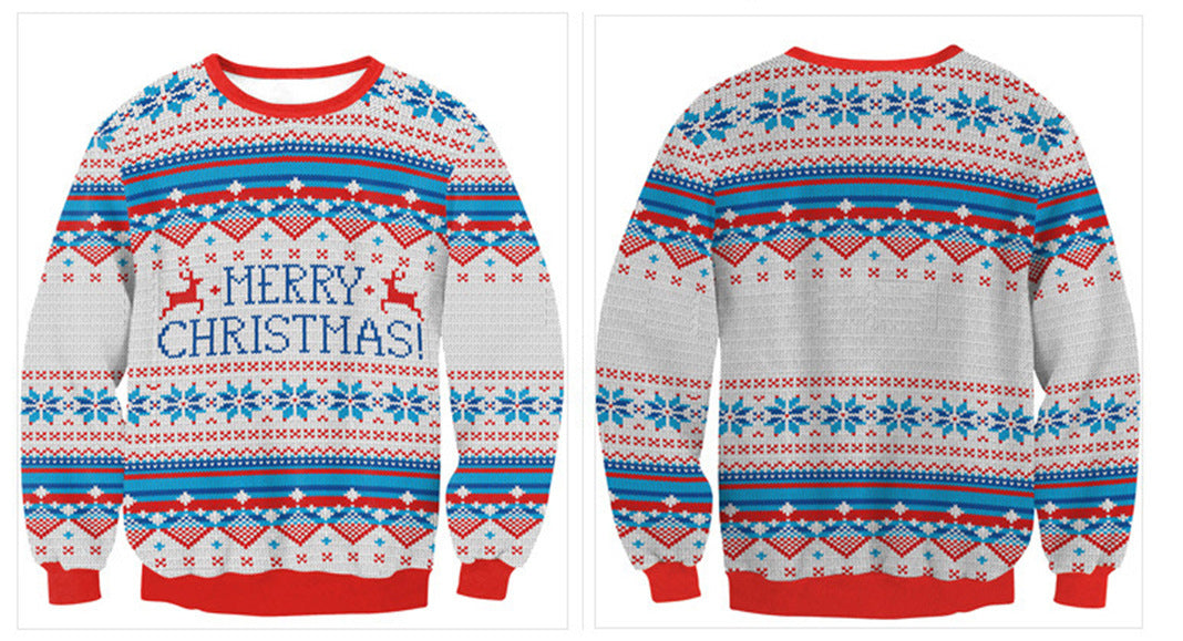 Merry Christmas 3D Print Pullover Hooides