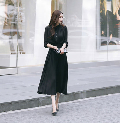 Elegant Chiffon Holiday Dresses with Long Sleeves