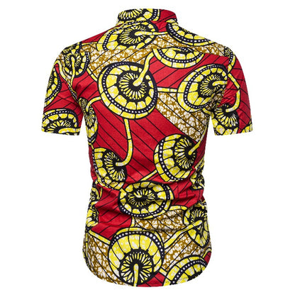 Ethnic Style Men‘s Short Sleeves Shirts