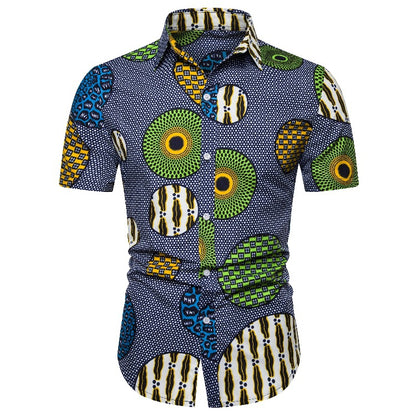 Ethnic Style Men‘s Short Sleeves Shirts
