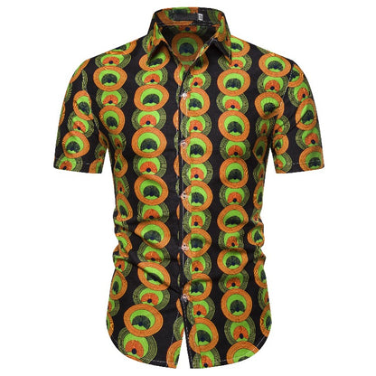 Ethnic Style Men‘s Short Sleeves Shirts