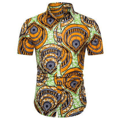 Ethnic Style Men‘s Short Sleeves Shirts