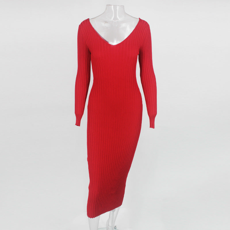 Sexy Off The Shoulder Knitting Dresses for Women