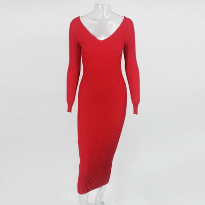 Sexy Off The Shoulder Knitting Dresses for Women