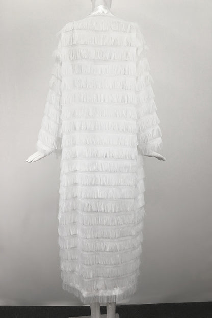 Gorgeous Tassels Plus Sizes Crdigan Overcoat Dresses