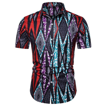 Ethnic Style Men‘s Short Sleeves Shirts