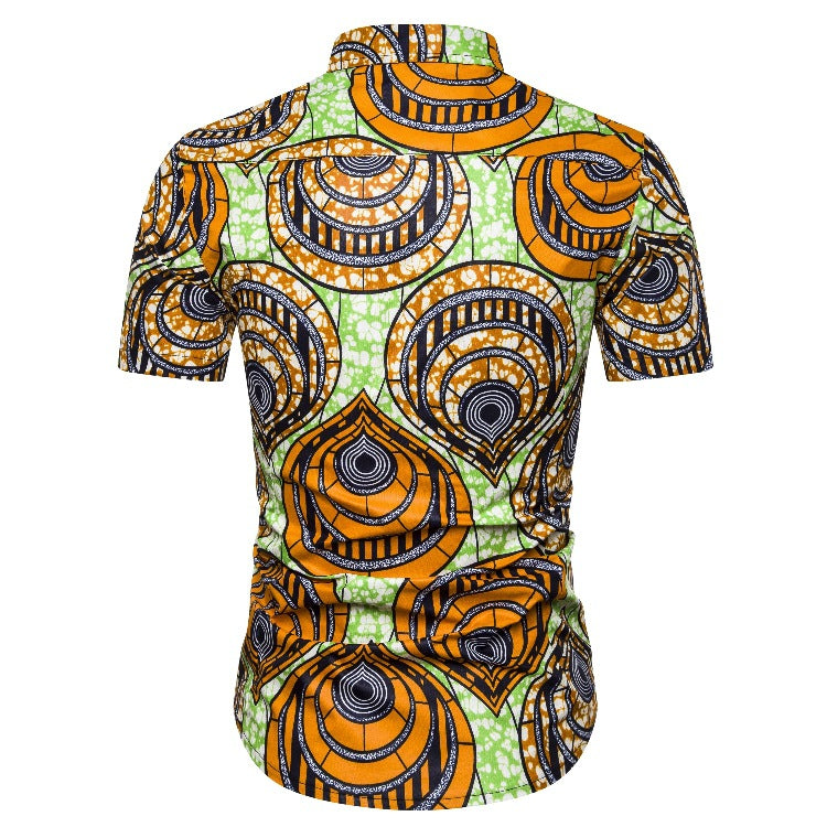 Ethnic Style Men‘s Short Sleeves Shirts