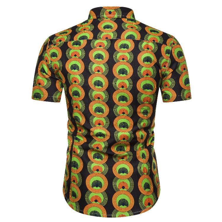 Ethnic Style Men‘s Short Sleeves Shirts