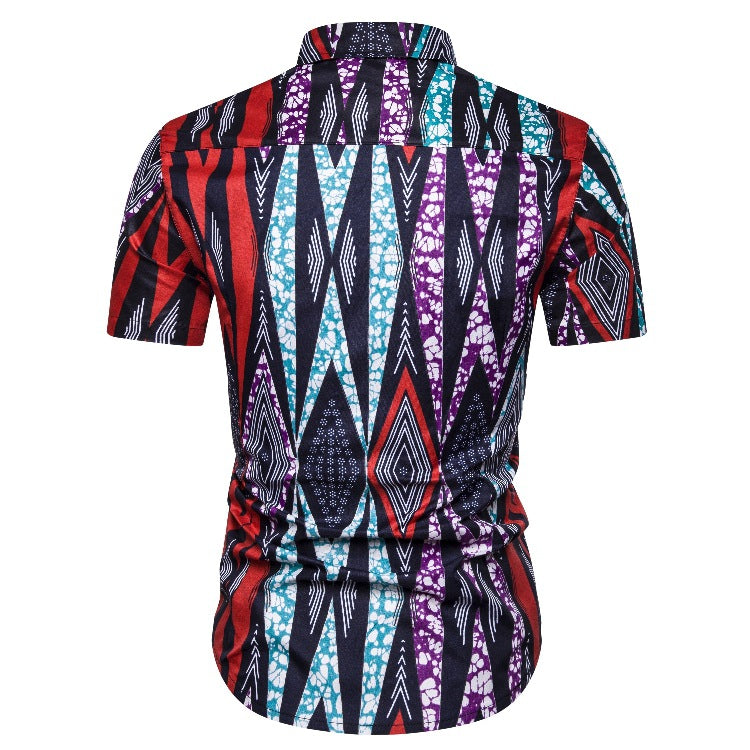 Ethnic Style Men‘s Short Sleeves Shirts