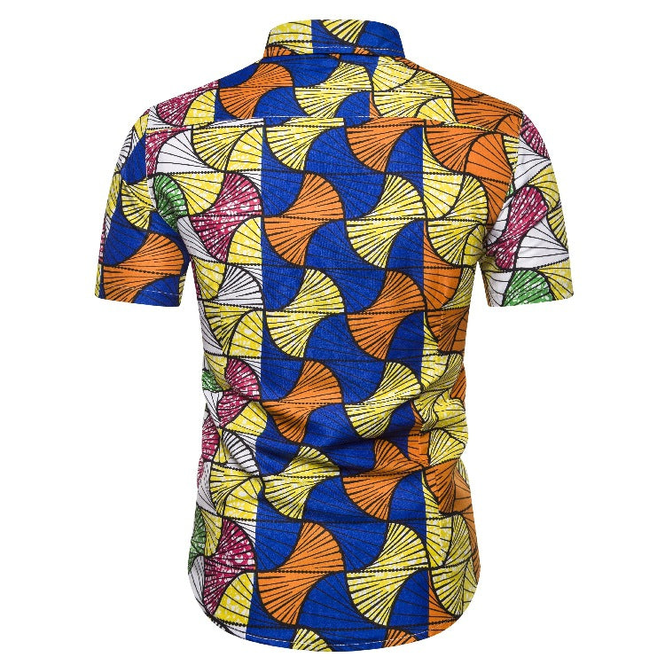 Ethnic Style Men‘s Short Sleeves Shirts