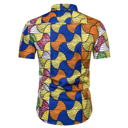 Ethnic Style Men‘s Short Sleeves Shirts