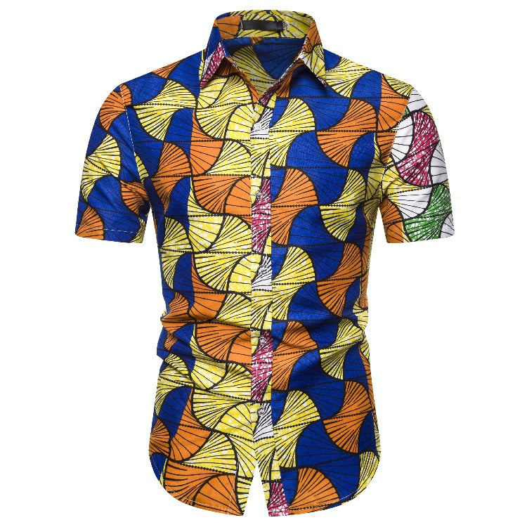 Ethnic Style Men‘s Short Sleeves Shirts