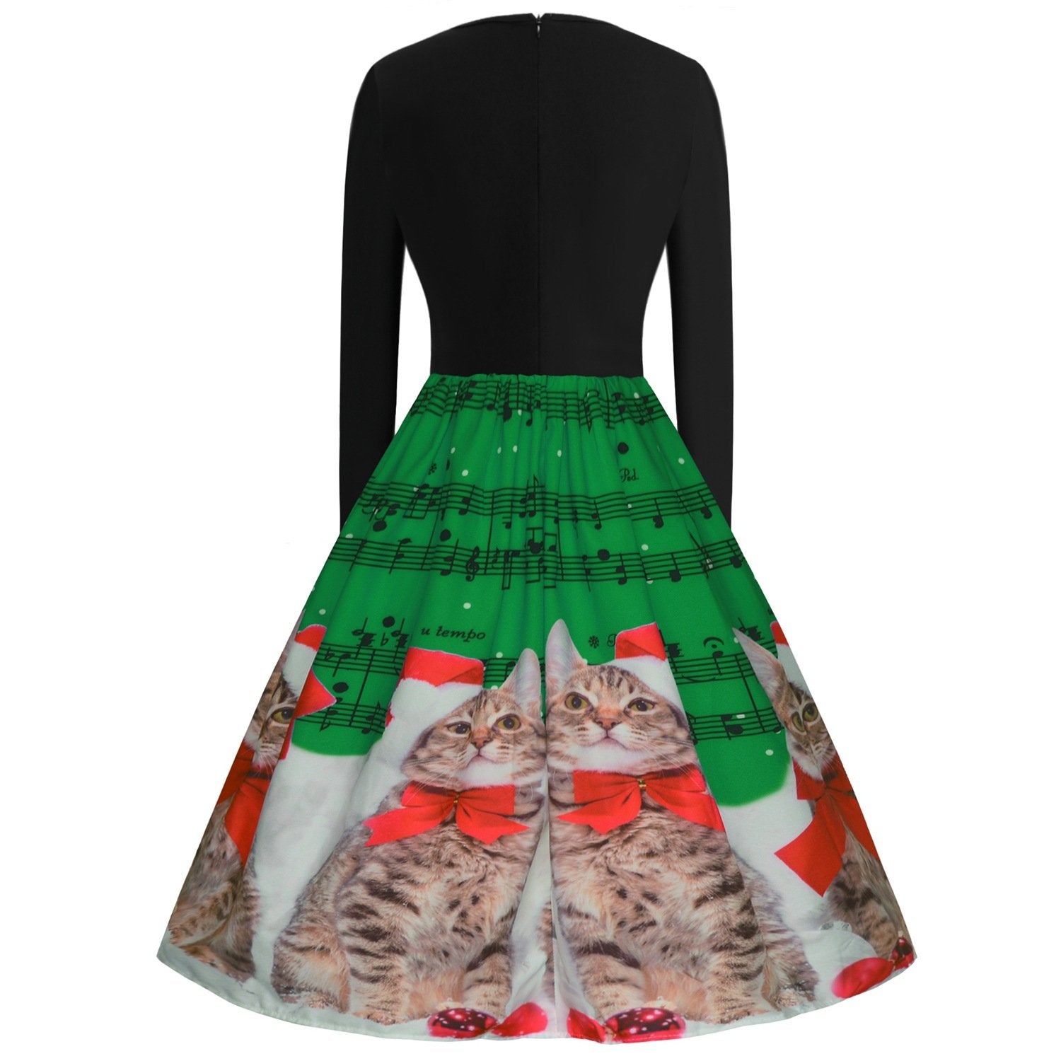 Women Long Sleeves Musical Not Christmas Witner Dresses-STYLEGOING