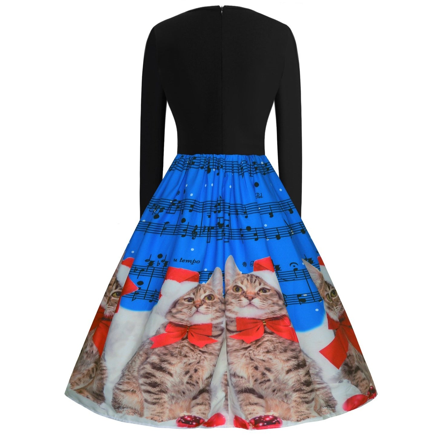 Women Long Sleeves Musical Not Christmas Witner Dresses-STYLEGOING