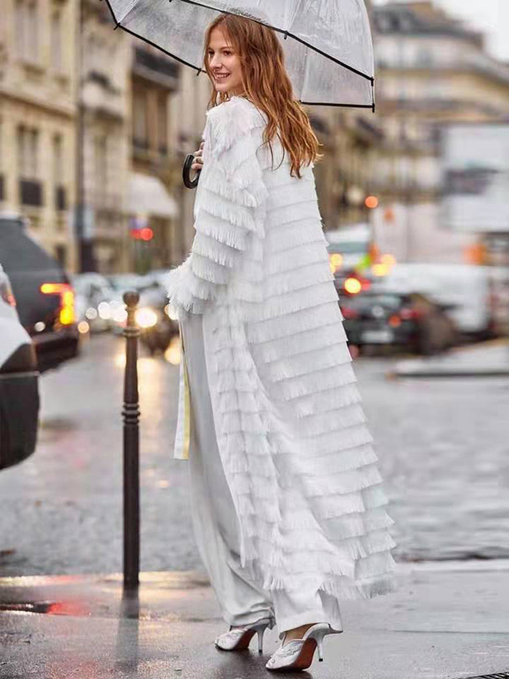 Gorgeous Tassels Plus Sizes Crdigan Overcoat Dresses