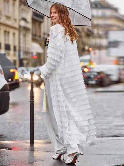 Gorgeous Tassels Plus Sizes Crdigan Overcoat Dresses